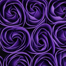 Paper Artificial Rose Valentine's Day Flowers Candy Wedding Gift Box Purple
