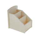Unfinished Plain Wooden 3 Layers Tool Jewelry Box for Arts Crafts Home DÃ©cor