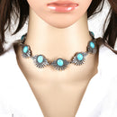 New Fashion Ethnic Style Bohemian Turquoise Beads Vintage Necklace Collar