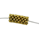 200pcs Vintage Gold Daisy Flower Flat Spacer Beads Jewelry Making Findings