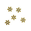 200pcs Vintage Gold Daisy Flower Flat Spacer Beads Jewelry Making Findings