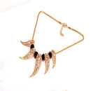 Women Jewelry Crystal Pendant Gold Adjustable Short Chain Clavicle Necklace