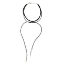 Fashion Korean Simple Style Matilayer PU Leather Rope Chain Choker Necklace