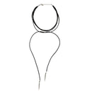 Fashion Korean Simple Style Matilayer PU Leather Rope Chain Choker Necklace