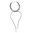Fashion Korean Simple Style Matilayer PU Leather Rope Chain Choker Necklace