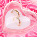European Style Heart Shaped Flower Wedding Ring Pillow Wedding Supplies Pink