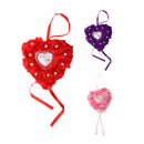 European Style Heart Shaped Flower Wedding Ring Pillow Wedding Supplies Pink