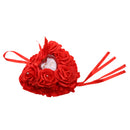 European Style Heart Shaped Flower Wedding Ring Pillow Wedding Favors Red