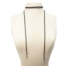 Punk Neck Strap Leather Wrap Choker Collar Rope Party Rivet Long Necklace