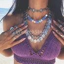 Hot Fashion Turkey's Retro Carved Collar Punk Necklace Bohemian Court Choker