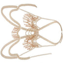 Long Tassel Bib Body Chain Long Dress Body Jewelry Necklace Bikini Necklace