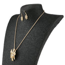 Abstract Jewelry Set Unique Knots Necklace Earrings for Banquet Accessories