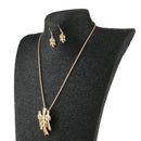 Abstract Jewelry Set Unique Knots Necklace Earrings for Banquet Accessories
