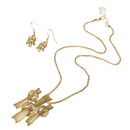 Abstract Jewelry Set Unique Knots Necklace Earrings for Banquet Accessories