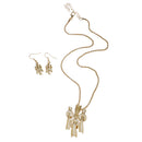 Abstract Jewelry Set Unique Knots Necklace Earrings for Banquet Accessories