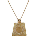 Women Accessories Gold Sun Flower Exquisite Necklace Earrings Jewelry Set