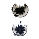 Women Wedding Bridal Fascinator Feather Large Hair Clip Accessory Black