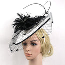 Lady Women Hair Accessory Clip Fascinator Large Sinamay Hat Handmade Wedding