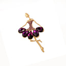 Boutique Clothing Alloy Ornament Ballerina Crystal Brooch Dancer Corsage Pin Clothing Decoration