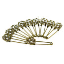 Hot Wholesale 10pcs Filigree Flower Brooches Blank Pins DIY Jewelry Findings