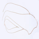 Fashion Design Sexy Lady Slender Link Chain Belly Body Chain Necklace