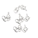 Sterling Silver Spring Ring Clasp Bracelet Chain Connector 5mm Silver