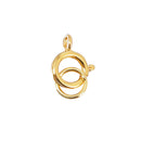 Sterling Silver Spring Ring Clasp Bracelet Chain Connector 6mm Pack of 10PCS Gold