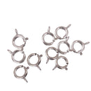 Sterling Silver Spring Ring Clasp Bracelet Chain Connector 5mm Pack of 10PCS Silver