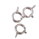 Sterling Silver Spring Ring Clasp Bracelet Chain Connector 5mm Pack of 10PCS Silver