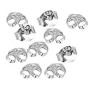 10pcs Sterling Silver Butterfly Backs Stopper For Stud Earring Findings 1