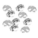 10pcs Sterling Silver Butterfly Backs Stopper For Stud Earring Findings 1