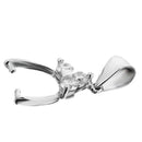 925 Sterling Silver Pendant Clasp Bail Connector Necklace Connector 24*13*4mm Platinum