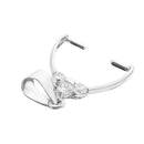 925 Sterling Silver Pinch Bails Pendant Clasp Necklace Connector DIY Making
