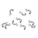 Crimp Cover Beads Jewelry Findings DIY Jewerlry Making Pack Of 10PCS Silver