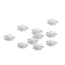 5 mm Flower Bead Caps Jewelry findings Silver Pack Of 10PCS