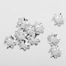 5 mm Flower Bead Caps Jewelry findings Silver Pack Of 10PCS