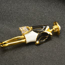 Cartoon Antique Gold Novelty Clothing Accessories Autumn Brooch Pin Jewelry