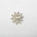 Lady Jewelry Sunflower Shape Crystal Charm Autumn Tricyclic Scarf Buckle Pin