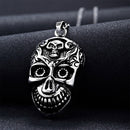 Personalized Charms Skull Pendant Stainless Steel Necklace Best Gift for Man