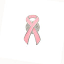 Pink Breast Cancer Awareness Charity Ribbon Clothing Accessory Brooch Pins