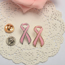 Pink Breast Cancer Awareness Charity Ribbon Clothing Accessory Brooch Pins