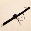 Women Gothic Victorian Vintage Black Velvet Chunky Choker Necklace