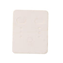 100Pcs White Plain Hanging Earring Cards Jewelry Display Hanging Holder