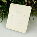 100Pcs White Plain Hanging Earring Cards Jewelry Display Hanging Holder