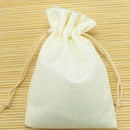 Linen Hessian Drawstring Gift Bags Pouch Xmas Wedding Favor Sacks 14x10cm Pack of 10