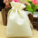 Linen Hessian Drawstring Gift Bags Pouch Xmas Wedding Favor Sacks 14x10cm Pack of 10