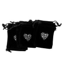 Magicdeal Velvet Drawstring Bags Pouch Wedding Party Favors Black Pack Of 10PCS
