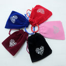 Magicdeal Velvet Drawstring Bags Pouch Wedding Party Favors Black Pack Of 10PCS