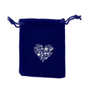 Magicdeal Velvet Drawstring Bags Pouch Wedding Party Favors Blue Pack Of 10PCS
