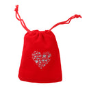 Magicdeal Velvet Drawstring Bags Pouch Wedding Party Favors Bright Red Pack Of 10PCS